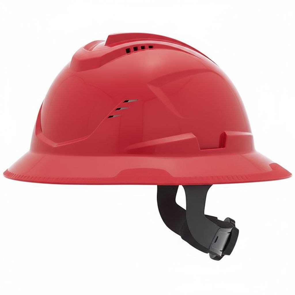 MSA Safety Helmet - V-Gard Shell - Red